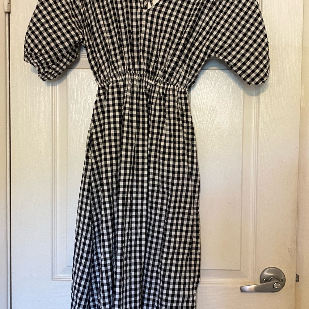 Black and White Gingham Dress